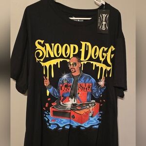 Snoop Dogg Black Graphic T-Shirt